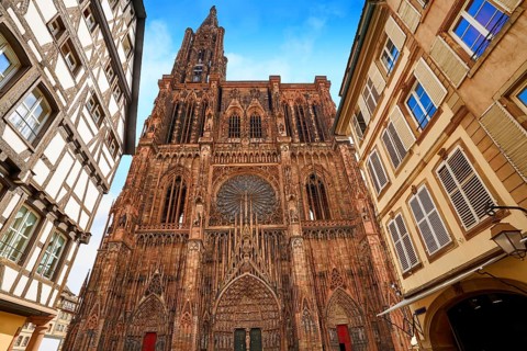Notre Dame Cathedral in Strasbourg Alsace France