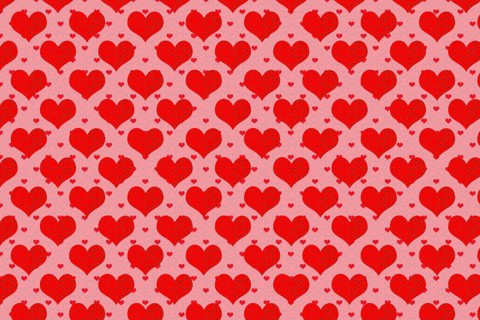 Valentine's Day template with heartsfor banners, inviations, advertisements, cards