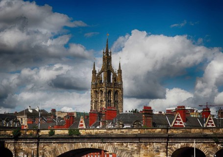 Old church in Newcastle upon Tyne, England, Great Britain