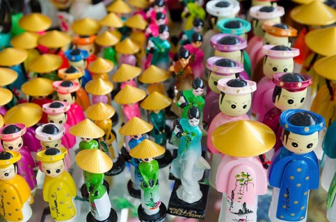 A lot of Vietnam souvenir dolls for sale
