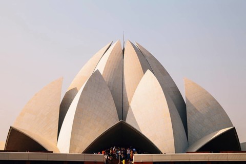 Lotus temple in Delhi, India, Asia