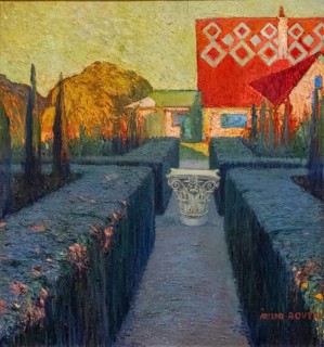 My home, Atilio Boveri, 1925, oil on table, pollensa museum, Majorca, Balearic Islands, Spain,