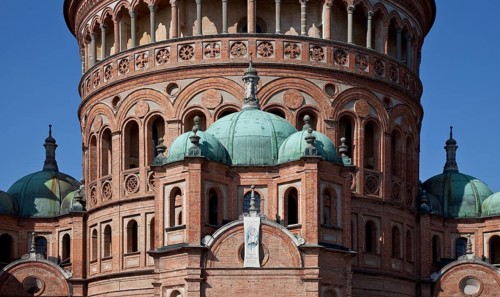 Italy Crema Pilgrimage church of S Maria delle Croce built 1490-1500 Early Renaissance brick