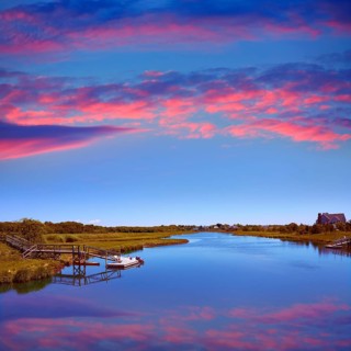 Cape Cod Bumps river near Craigville Beach Massachusetts USA