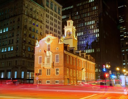 Boston Old State House buiding in Massachusetts USA
