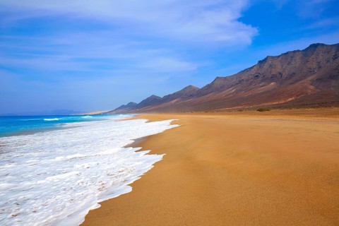 Cofete Fuerteventura Barlovento beach at Canary Islands of Spain