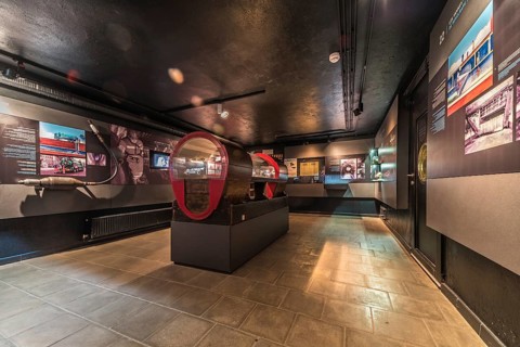 Anderlecht, Brussels- Belgium, 07 16 2019, Interior exposition of the life and work of the Brussels