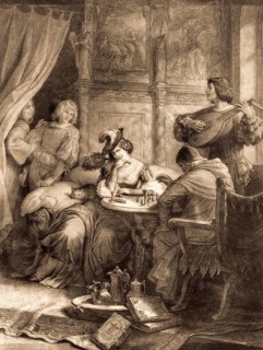 Adelheid von Walldorf, scene from the drama Goetz of Berlichingen of the Iron Hand by Johann
