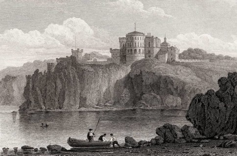 Culzean Castle near Maybole, Ayrshire, 19th century, from Modern Athens by Th. H. Shepherd