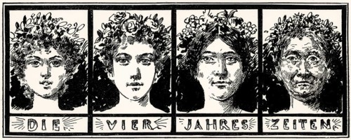 Die vier Jahreszeiten, The four seasons, a poem Johann Wolfgang von Goethe