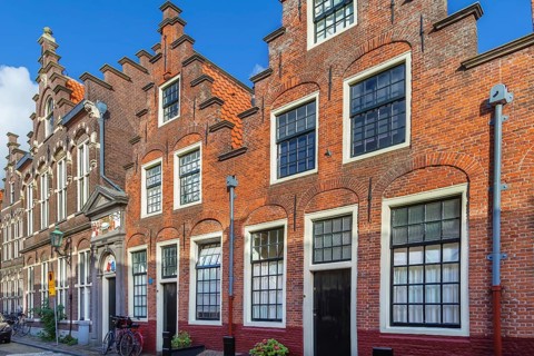 Street in Haarlem city center, Netherlands
