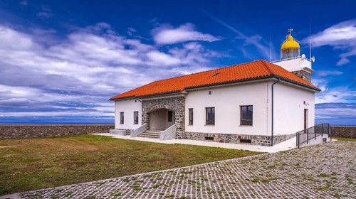 Cabo de Vidio Lighthouse, Cantabrian Sea, Surroundings of the Cabo de Vidio Lighthouse Path,
