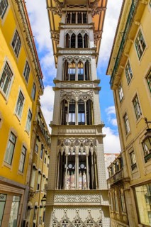 Santa Justa Lift (Carmo Lift), an elevator in Lisbon, Portugal, Europe