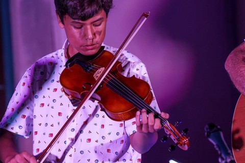 Ju in concert, Estació Enològica, Felanitx, Majorca, Balearic Islands, Spain, Europe