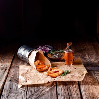 Rosemary Potato wedges from the oven