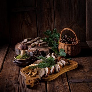 Prepare dried mushrooms