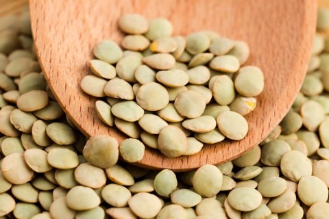 Dry Organic Green Lentils, lodz, poland