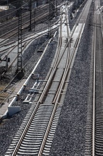 The Hanover–Würzburg high-speed railway, Nörten-Hardenberg, district of Northeim, Lower Saxony,
