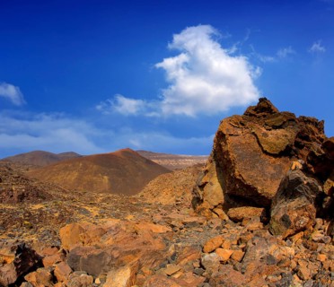 Canary islands in Tenerife Teide National Park mountain volcanic rocks