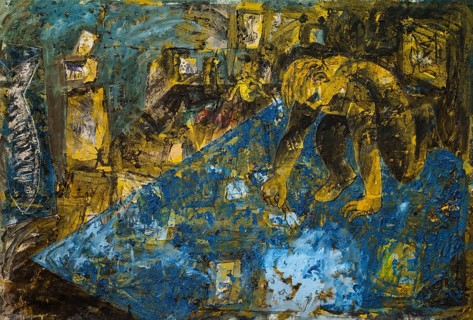 Miquel Barceló, PINTOR DAMUNT EL QUADRE, 1983, Sa Bassa Blanca Museum (msbb) Yannick Vu and Ben