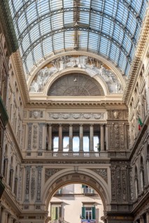 Gallery Umberto I in Naples, built in the Art Nouveau design, Southern Italy