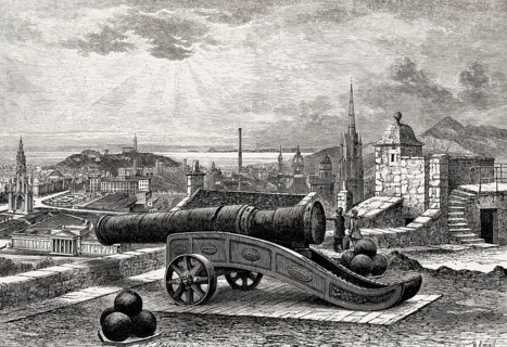 View of Edinburgh from the Mons Meg Battery, Scotland, 19th century