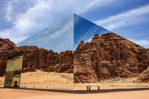 Maraya Concert Hall by the Gioforma architectural group, Al Ula, Kingdom of Saudi Arabia
