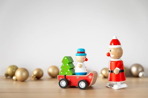 An image of Christmas decoration sweet funny toy figures