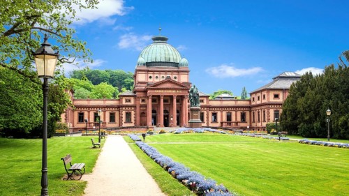 An image of the historic famous Kaiser Wilhelms Bad in Bad Homburg Germany