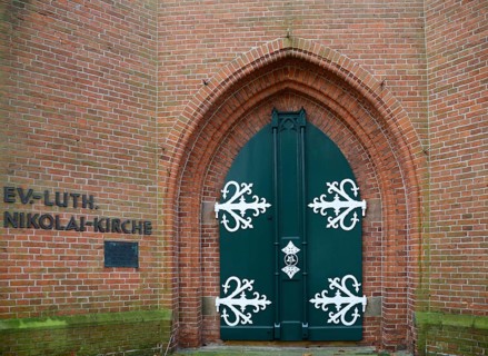 Historical Church in the Town Papenburg, Lower Saxony, Germany, Europe