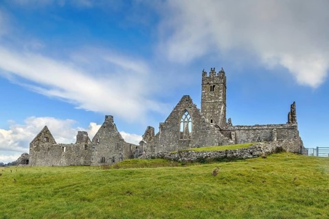 Ross Errilly Friary is a medieval Franciscan friary located about a mile to the northwest of