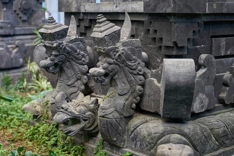 Details on a Balinese temple