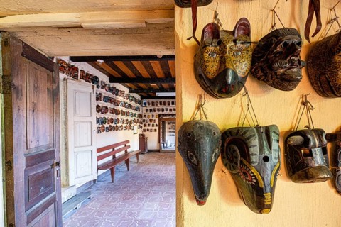 House museum of Pascual Abaj, hill Turkaj, Chichicastenango, Quiché, Guatemala, Central America
