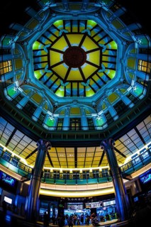 Ceiling painting of Tokyo Station. Shooting Location: Tokyo metropolitan area