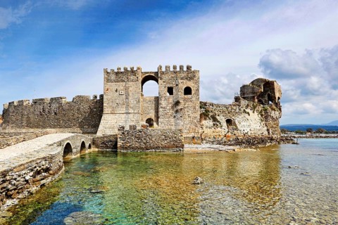 The castle of Methoni in Messinia, Greece, Europe