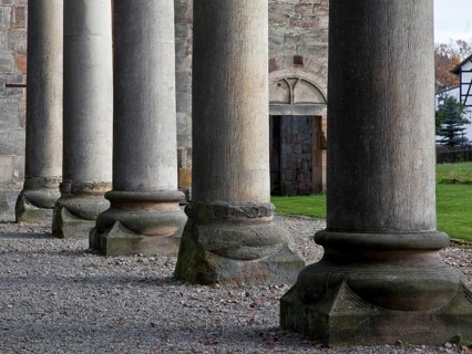 Paulinzella, monastery ruins. Main construction period 1105-24 since 16-17th century Ruin Column