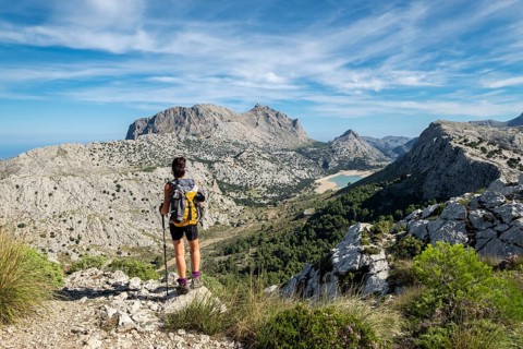 Escursion de los tres miles, Paraje natural de la Serra de Tramuntana, Mallorca, balearic islands,