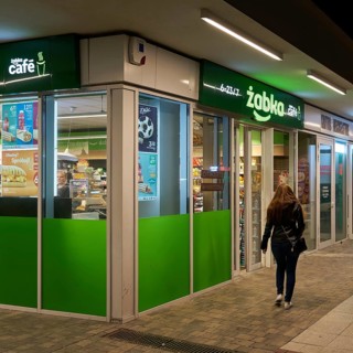 Shop of the Polish retail company Zabka in Poland