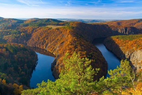 Famous The May view on Vltava river, Stechovice dam, Czech Republic, Europe
