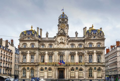 Hotel de Ville de Lyon is the city hall of the City of Lyon, France, Europe