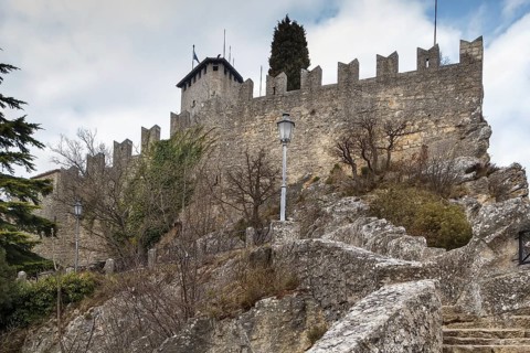 First tower or Fortress of Guaita is the oldest of the three towers constructed on Monte Titano,