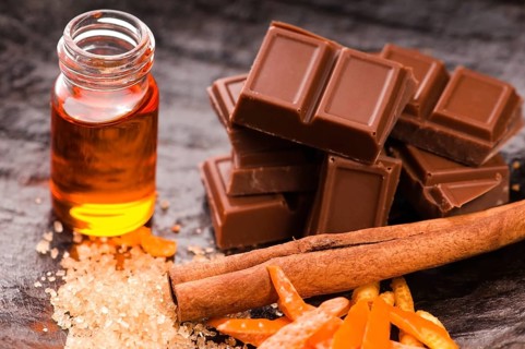 Chocolate with orange and cinnamon