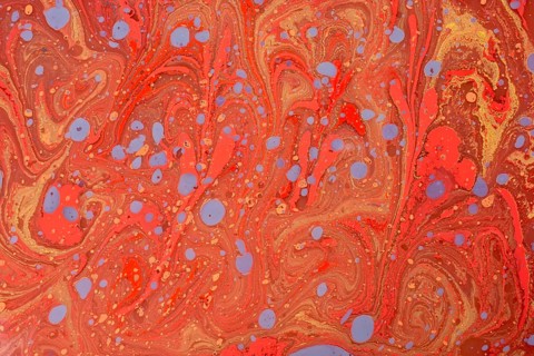 Ebru marble conch effect surface pattern design for print