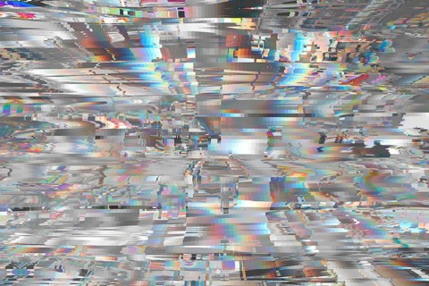 Illustration of a styilsh abstract glitch background