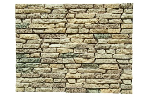 Background of stone wall. Isolated wite