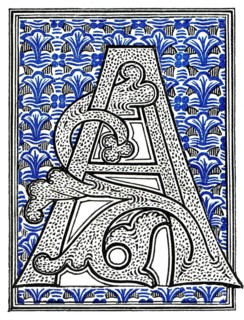 Decorated letters, Initials from the 11th century