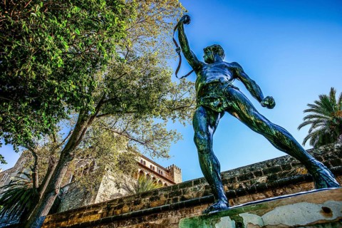 Es Foner, Llorenç Rosselló, 1898, Bronce, S'Hort del Rei, Palma, Majorca, balearic islands, Spain,