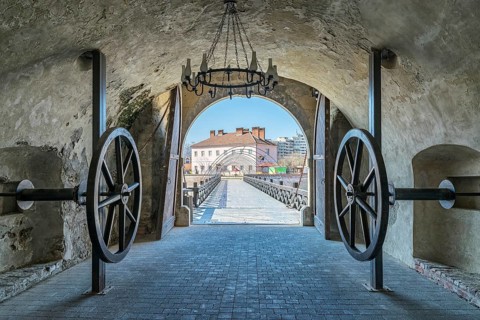 Inside the 4rd Gate of the Citadel Alba-Carolina in Alba Iulia, Romania, officially declared
