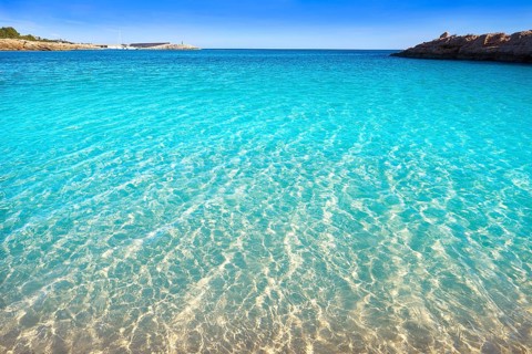 Ametlla de mar Cala Sant Jordi beach in Costa dorada of Tarragona Catalonia L'ametlla