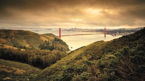 An image of the Golden Gate Bridge San Francisco Bay USA